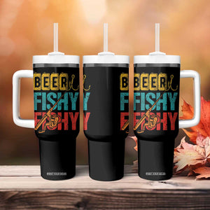 Fishing Gifts Fisherman Tumbler With Handle Beer Fishy Fishy Dad Humor Fisherman TB10 Print Your Wear