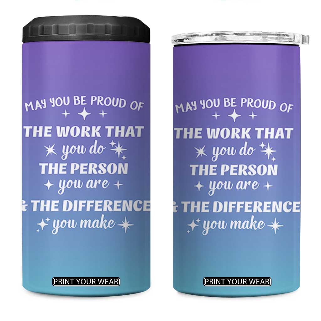 Thank You Gifts For Women 4 in 1 Can Cooler Tumbler May You Be Proud Of The Work You Do Thanks Retirement Goodbye Farewell Gift TB10 One Size: 16 oz Gradient Print Your Wear