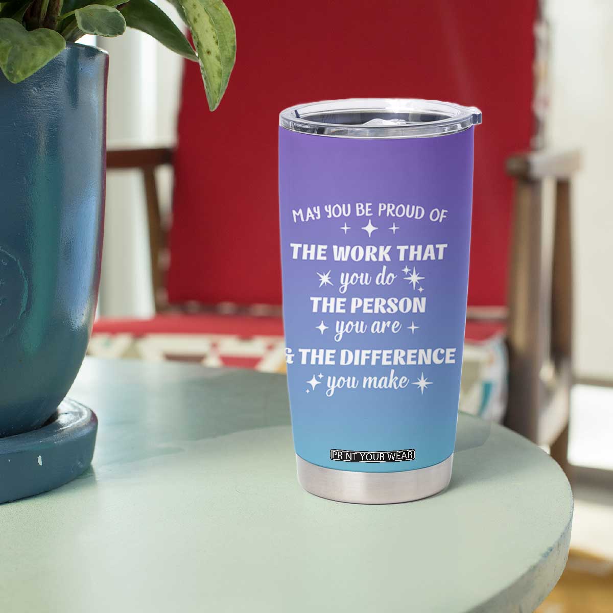 Thank You Gifts For Women Tumbler Cup May You Be Proud Of The Work You Do Thanks Retirement Goodbye Farewell Gift TB10 Print Your Wear