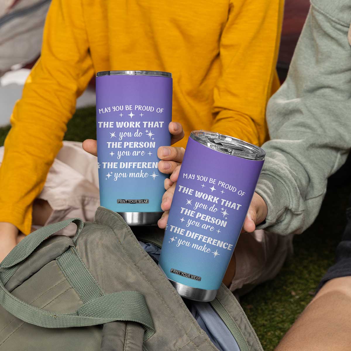 Thank You Gifts For Women Tumbler Cup May You Be Proud Of The Work You Do Thanks Retirement Goodbye Farewell Gift TB10 Print Your Wear
