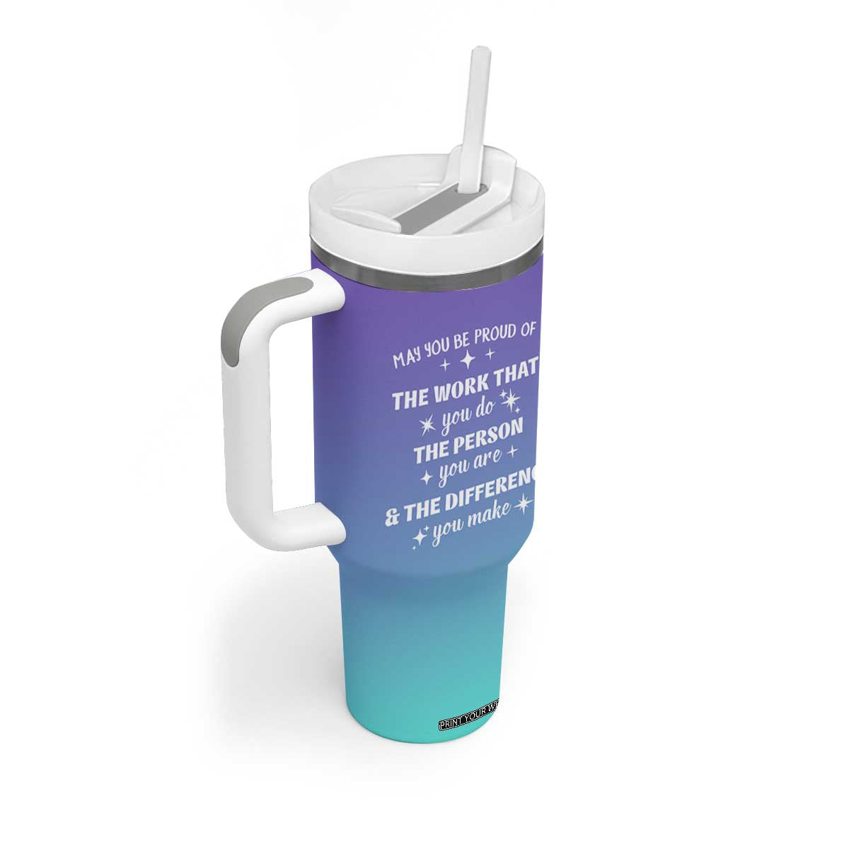 Thank You Gifts For Women Tumbler With Handle May You Be Proud Of The Work You Do Thanks Retirement Goodbye Farewell Gift TB10 Print Your Wear