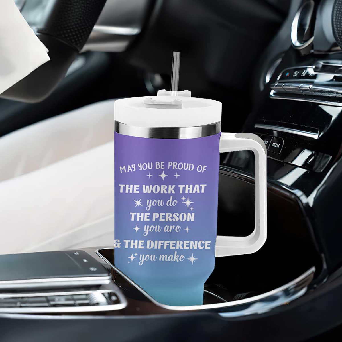 Thank You Gifts For Women Tumbler With Handle May You Be Proud Of The Work You Do Thanks Retirement Goodbye Farewell Gift TB10 Print Your Wear