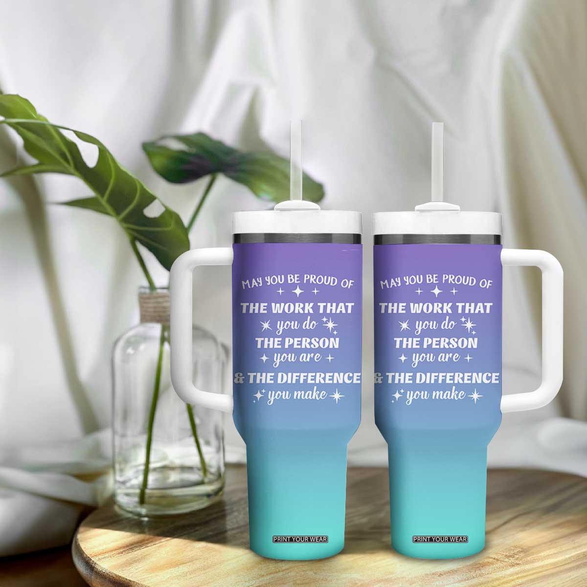 Thank You Gifts For Women Tumbler With Handle May You Be Proud Of The Work You Do Thanks Retirement Goodbye Farewell Gift TB10 Print Your Wear