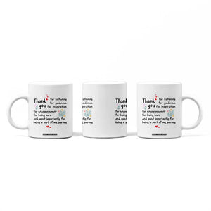 Appreciation Gifts Coffee Mug Flower Thank You Being A Part Of My Journey TB10 Print Your Wear