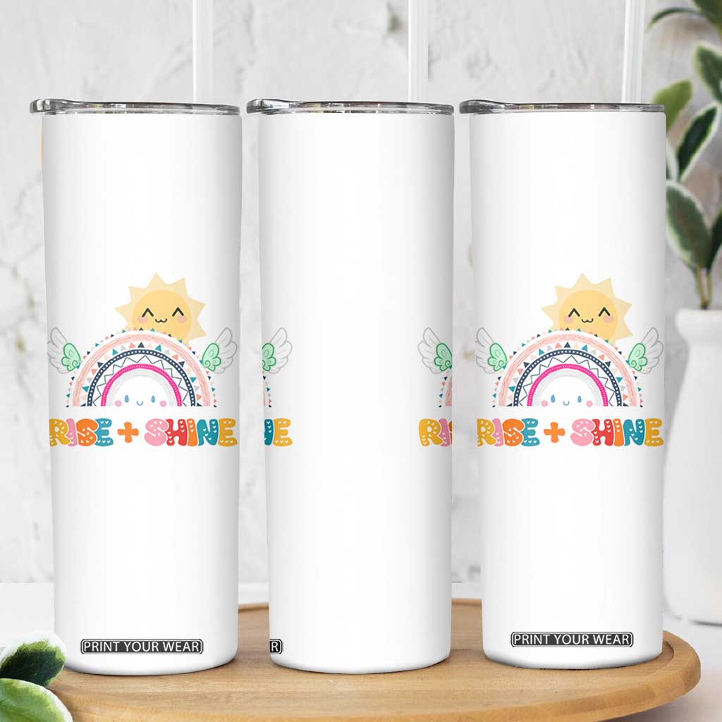 Motivation Gifts Skinny Tumbler Rise And Shine TB10 Print Your Wear
