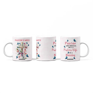 Pastor Wife Appreciation Gifts Coffee Mug Pastors Wives Gifts Christian Flower Cross TB10 Print Your Wear