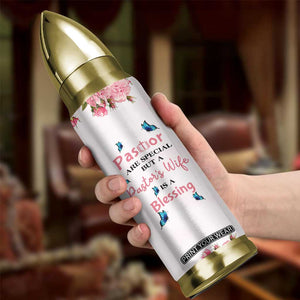 Pastor Wife Appreciation Gifts Bullet Tumbler Pastors Wives Gifts Christian Flower Cross TB10 Print Your Wear