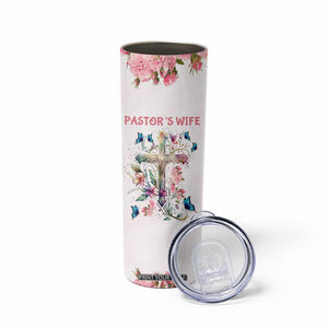 Pastor Wife Appreciation Gifts Skinny Tumbler Pastors Wives Gifts Christian Flower Cross TB10 Print Your Wear