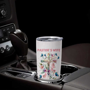 Pastor Wife Appreciation Gifts Tumbler Cup Pastors Wives Gifts Christian Flower Cross TB10 Print Your Wear