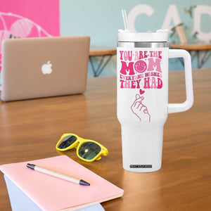 Funny Mom Birthday Gift Tumbler With Handle Cute Valentines Mothers Day Present From Daughter Son TB10 Print Your Wear