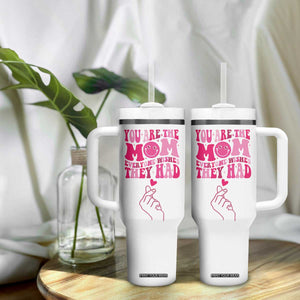 Funny Mom Birthday Gift Tumbler With Handle Cute Valentines Mothers Day Present From Daughter Son TB10 Print Your Wear