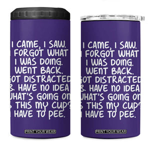 Funny Birthday Gifts For Women 4 in 1 Can Cooler Tumbler I Came I Saw I Forgot Funny Senior Citizen Old People TB10 One Size: 16 oz Purple Print Your Wear