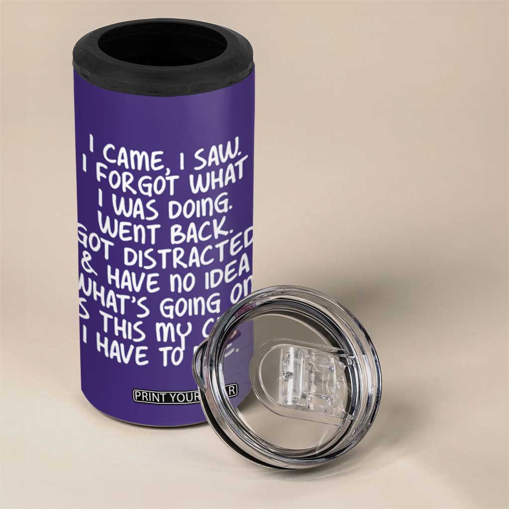 Funny Birthday Gifts For Women 4 in 1 Can Cooler Tumbler I Came I Saw I Forgot Funny Senior Citizen Old People TB10 Print Your Wear