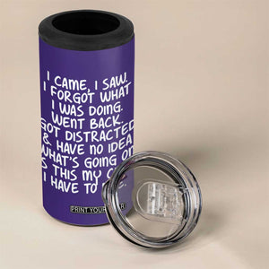 Funny Birthday Gifts For Women 4 in 1 Can Cooler Tumbler I Came I Saw I Forgot Funny Senior Citizen Old People TB10 Print Your Wear
