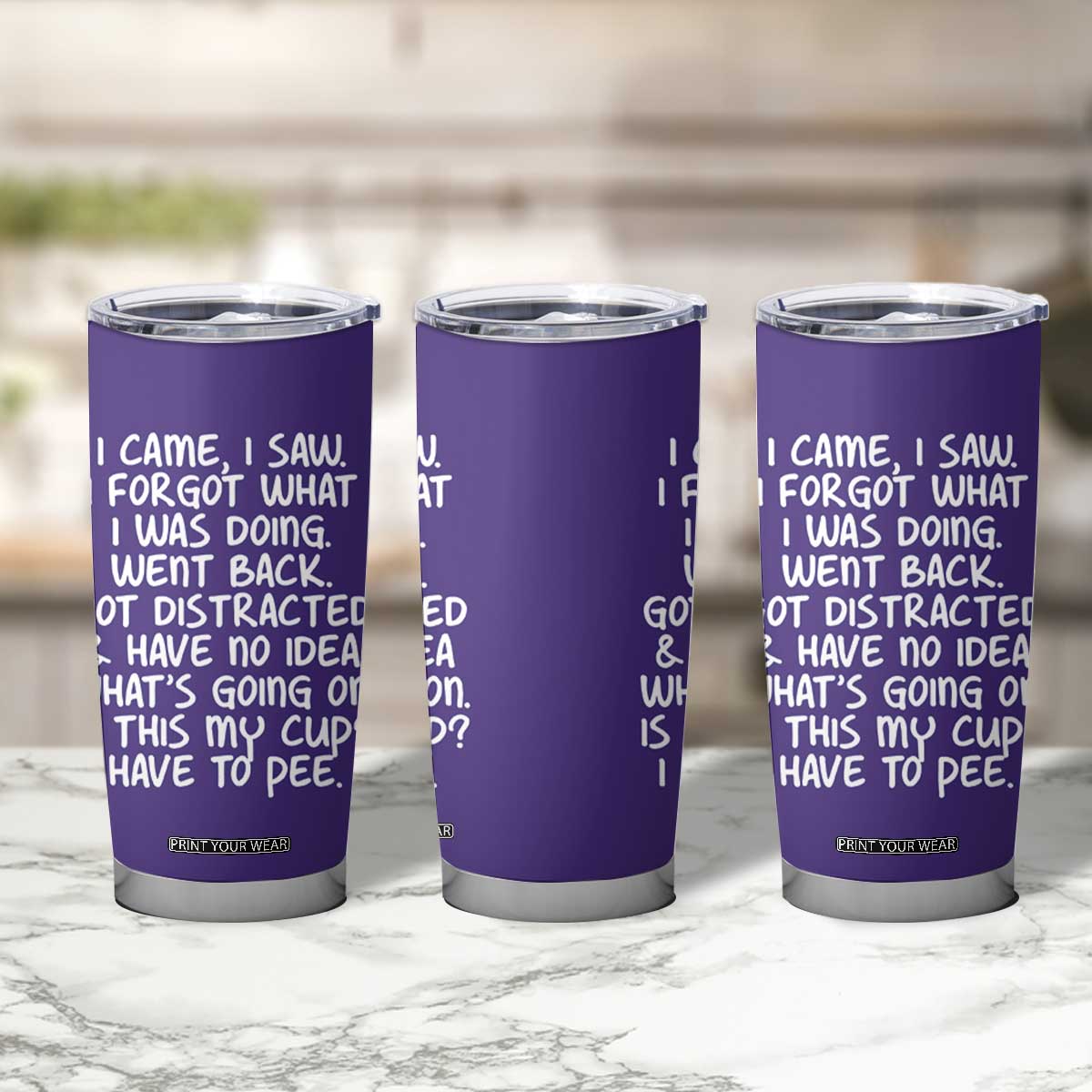 Funny Birthday Gifts For Women Tumbler Cup I Came I Saw I Forgot Funny Senior Citizen Old People TB10 Print Your Wear