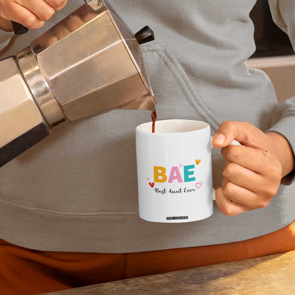 Aunt Gifts Coffee Mug Aunts Gifts For Birthday Christmas Mothers Day Best Aunt Ever TB10 Print Your Wear