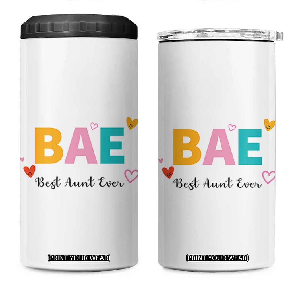 Aunt Gifts 4 in 1 Can Cooler Tumbler Aunts Gifts For Birthday Christmas Mothers Day Best Aunt Ever TB10 One Size: 16 oz White Print Your Wear