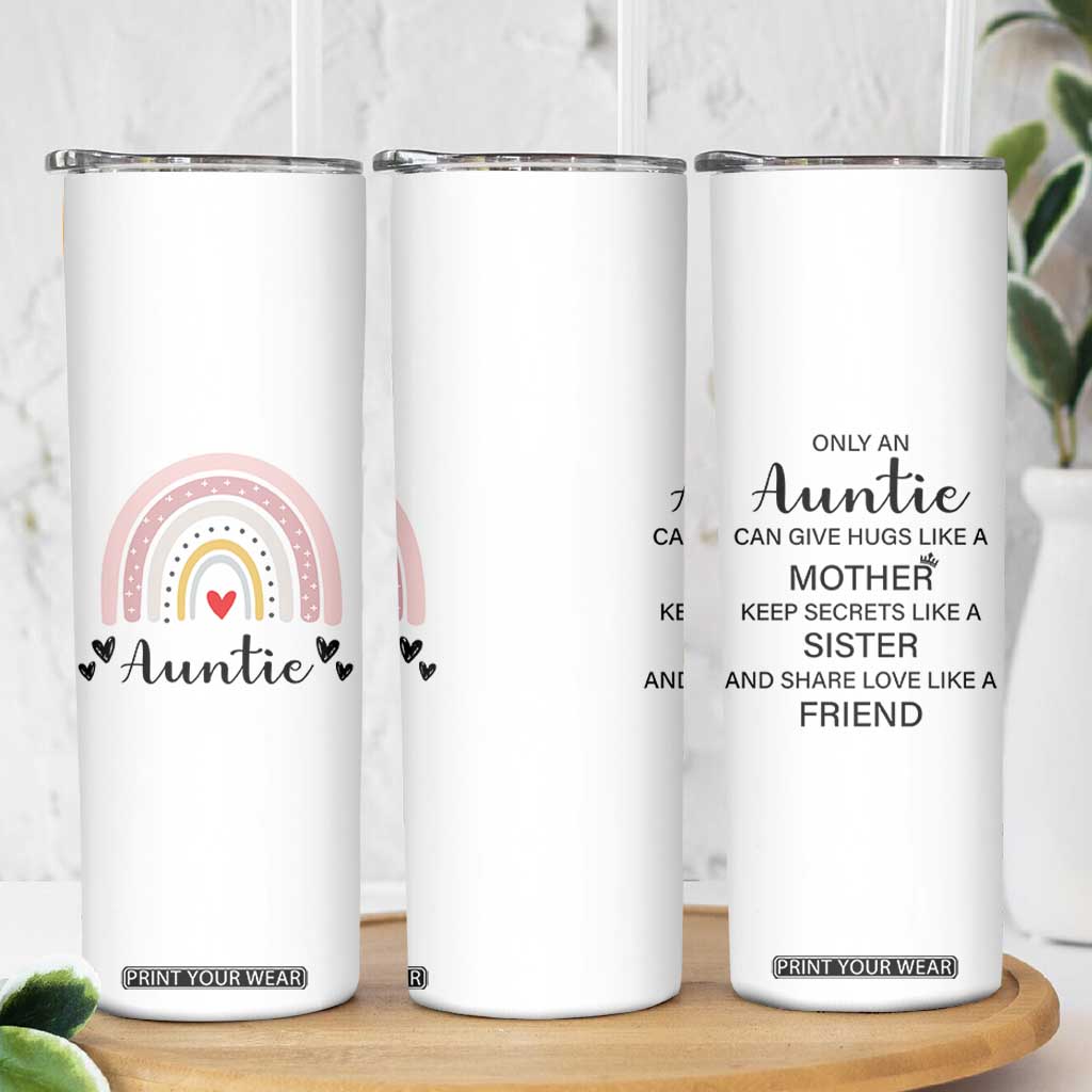 Auntie Gifts Skinny Tumbler Aunts Gifts For Birthday Christmas Mothers Day TB10 Print Your Wear
