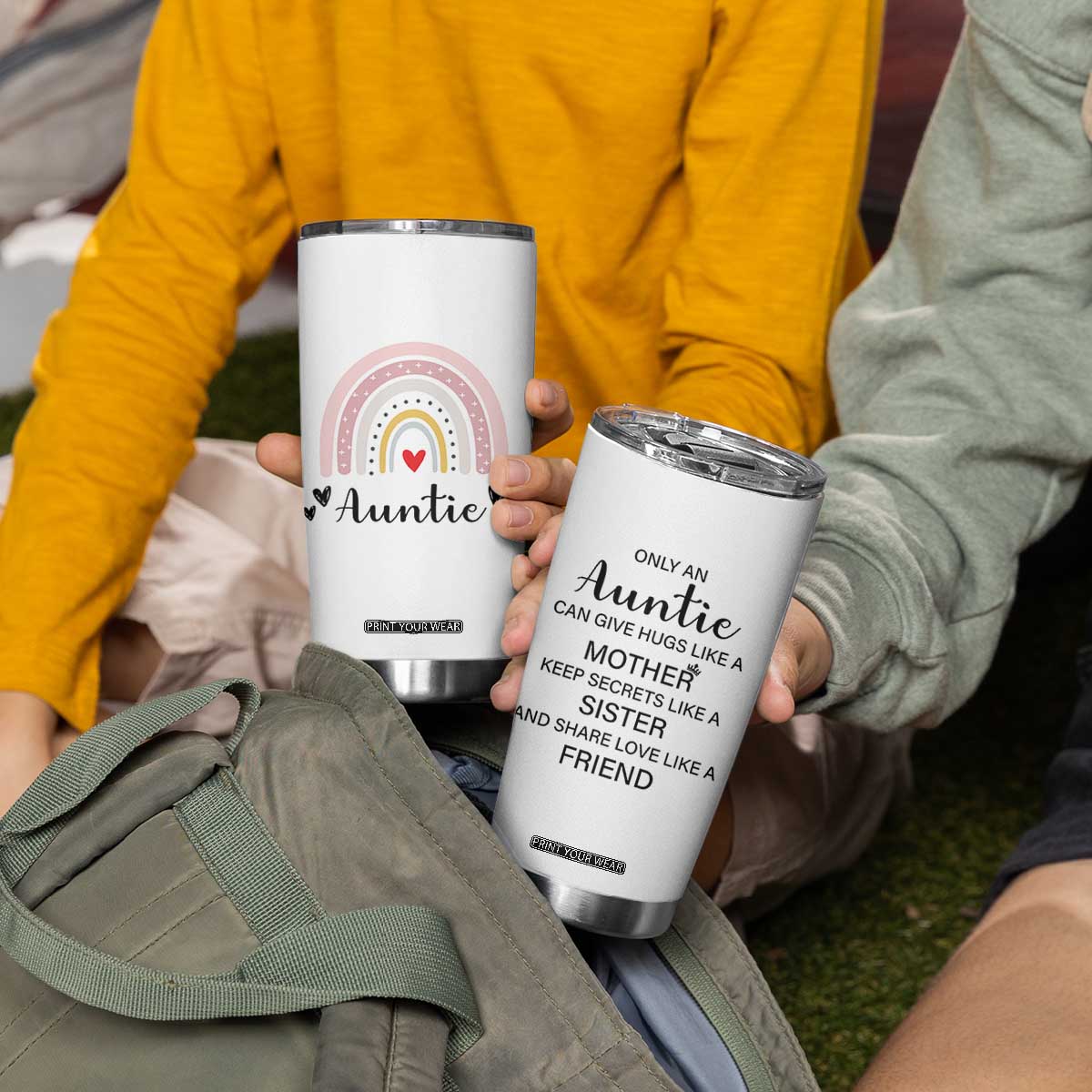 Auntie Gifts Tumbler Cup Aunts Gifts For Birthday Christmas Mothers Day TB10 Print Your Wear