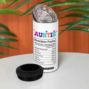 Aunt Gift Ideas 4 in 1 Can Cooler Tumbler Best Auntie Ever Christmas Birthday Present TB10 Print Your Wear