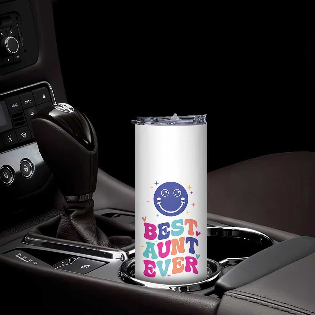 Aunt Gift Ideas Skinny Tumbler Best Auntie Ever Christmas Birthday Present TB10 Print Your Wear