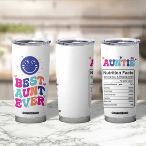 Aunt Gift Ideas Tumbler Cup Best Auntie Ever Christmas Birthday Present TB10 Print Your Wear