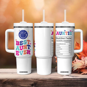 Aunt Gift Ideas Tumbler With Handle Best Auntie Ever Christmas Birthday Present TB10 Print Your Wear