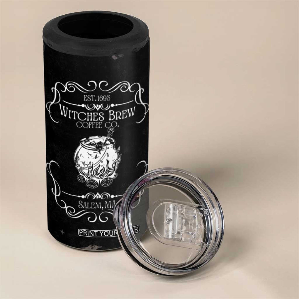 Witches Brew Coffee Co Iced Coffee 4 in 1 Can Cooler Tumbler Hocus Gifts for Women Halloween Birthday TB10 Print Your Wear