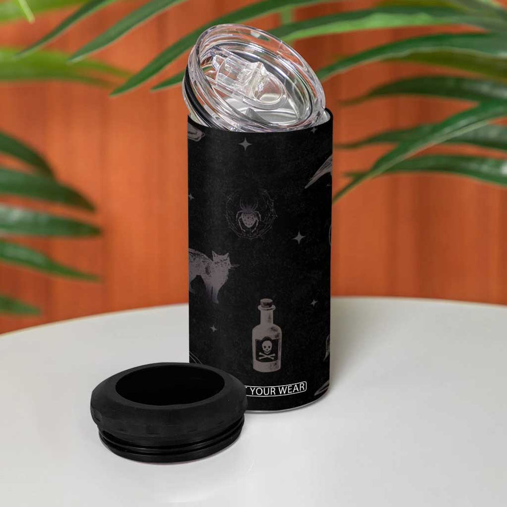 Witches Brew Coffee Co Iced Coffee 4 in 1 Can Cooler Tumbler Hocus Gifts for Women Halloween Birthday TB10 Print Your Wear