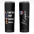 Personalized Harris Walz 2024 Skinny Tumbler Custom Name Were Not Going Back Support Madam President TB10 Black Print Your Wear