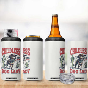 Childless Dog Ladies For Kamala Harris 2024 4 in 1 Can Cooler Tumbler Gifts for Pet Lovers TB10 Print Your Wear