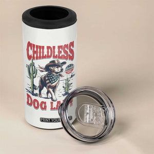 Childless Dog Ladies For Kamala Harris 2024 4 in 1 Can Cooler Tumbler Gifts for Pet Lovers TB10 Print Your Wear