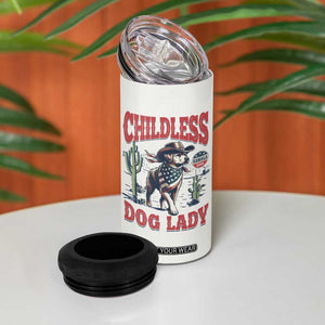 Childless Dog Ladies For Kamala Harris 2024 4 in 1 Can Cooler Tumbler Gifts for Pet Lovers TB10 Print Your Wear