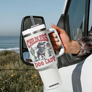 Childless Dog Ladies For Kamala Harris 2024 Tumbler With Handle Gifts for Pet Lovers TB10 Print Your Wear