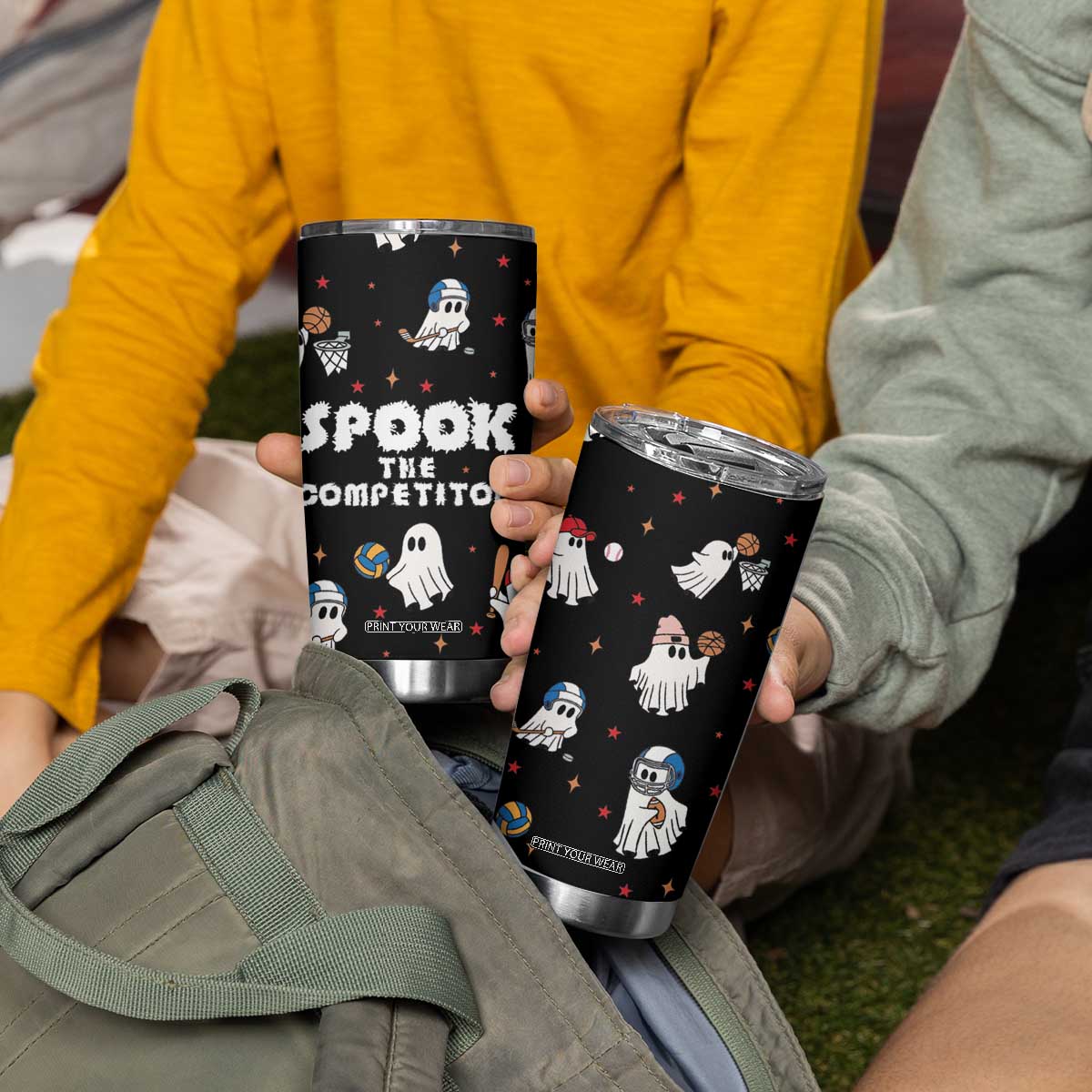 Halloween Spooky Sport Ghost Tumbler Cup TB10 Print Your Wear