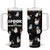 Halloween Spooky Sport Ghost Tumbler With Handle TB10 One Size: 40 oz Black Print Your Wear