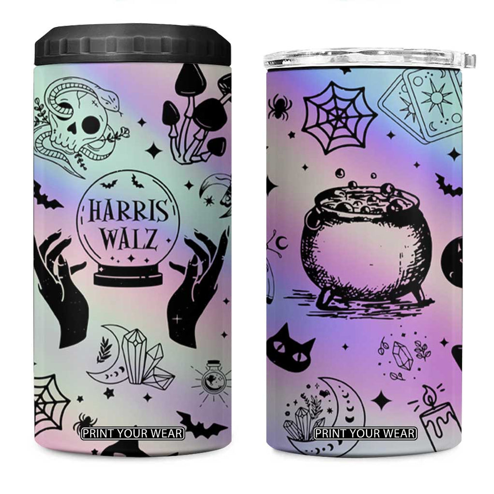 Witches for Kamala 4 in 1 Can Cooler Tumbler Feminist Gift Witchy Decor Witch Coffee Cup Fortune Teller TB10 One Size: 16 oz Gradient Print Your Wear