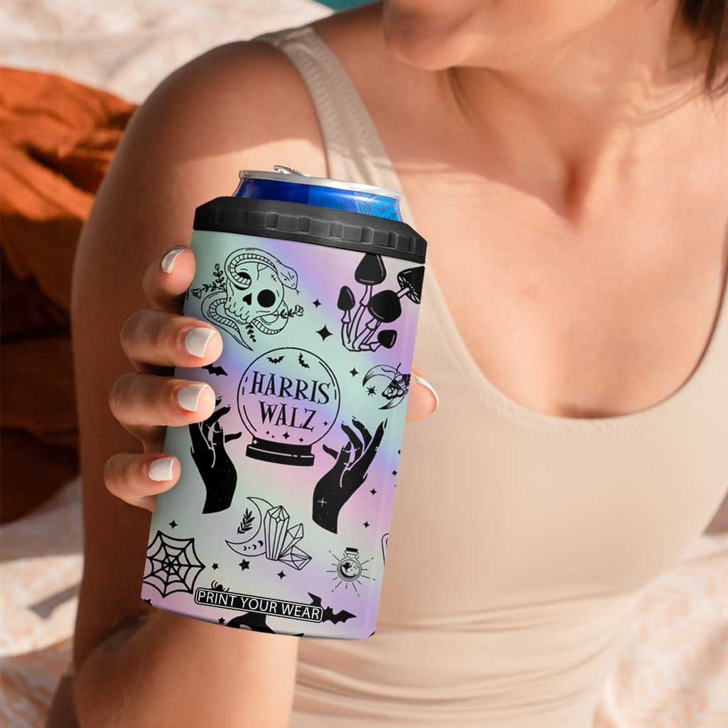 Witches for Kamala 4 in 1 Can Cooler Tumbler Feminist Gift Witchy Decor Witch Coffee Cup Fortune Teller TB10 Print Your Wear
