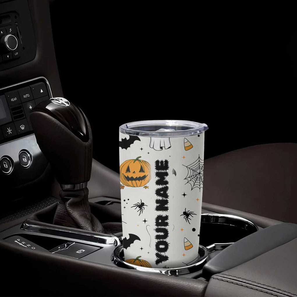 Personalized Cute Boo-Jee Tumbler Cup Custom Name Halloween Ghost Boujee Pumpkin Fall Cup Spooky Season Gift TB10 Print Your Wear