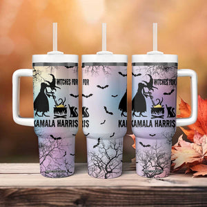Witches for Kamala Harris 2024 Tumbler With Handle Halloween Witch US President Election Feminist Gothic TB10 Print Your Wear
