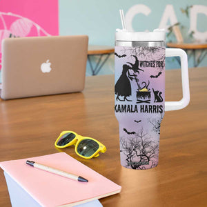Witches for Kamala Harris 2024 Tumbler With Handle Halloween Witch US President Election Feminist Gothic TB10 Print Your Wear