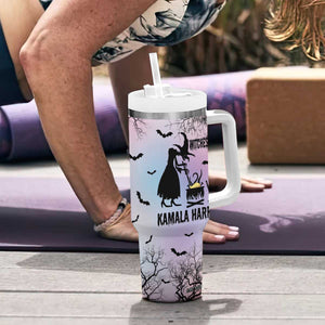 Witches for Kamala Harris 2024 Tumbler With Handle Halloween Witch US President Election Feminist Gothic TB10 Print Your Wear