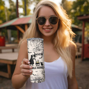 Witches for Kamala Harris 2024 Skinny Tumbler Halloween Witch 47 th President USA America Election Feminist Gothic TB10 Print Your Wear