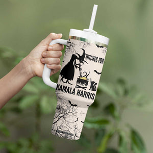 Witches for Kamala Harris 2024 Tumbler With Handle Halloween Witch 47 th President USA America Election Feminist Gothic TB10 Print Your Wear