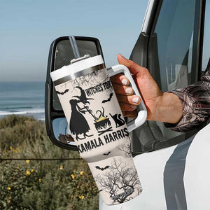 Witches for Kamala Harris 2024 Tumbler With Handle Halloween Witch 47 th President USA America Election Feminist Gothic TB10 Print Your Wear