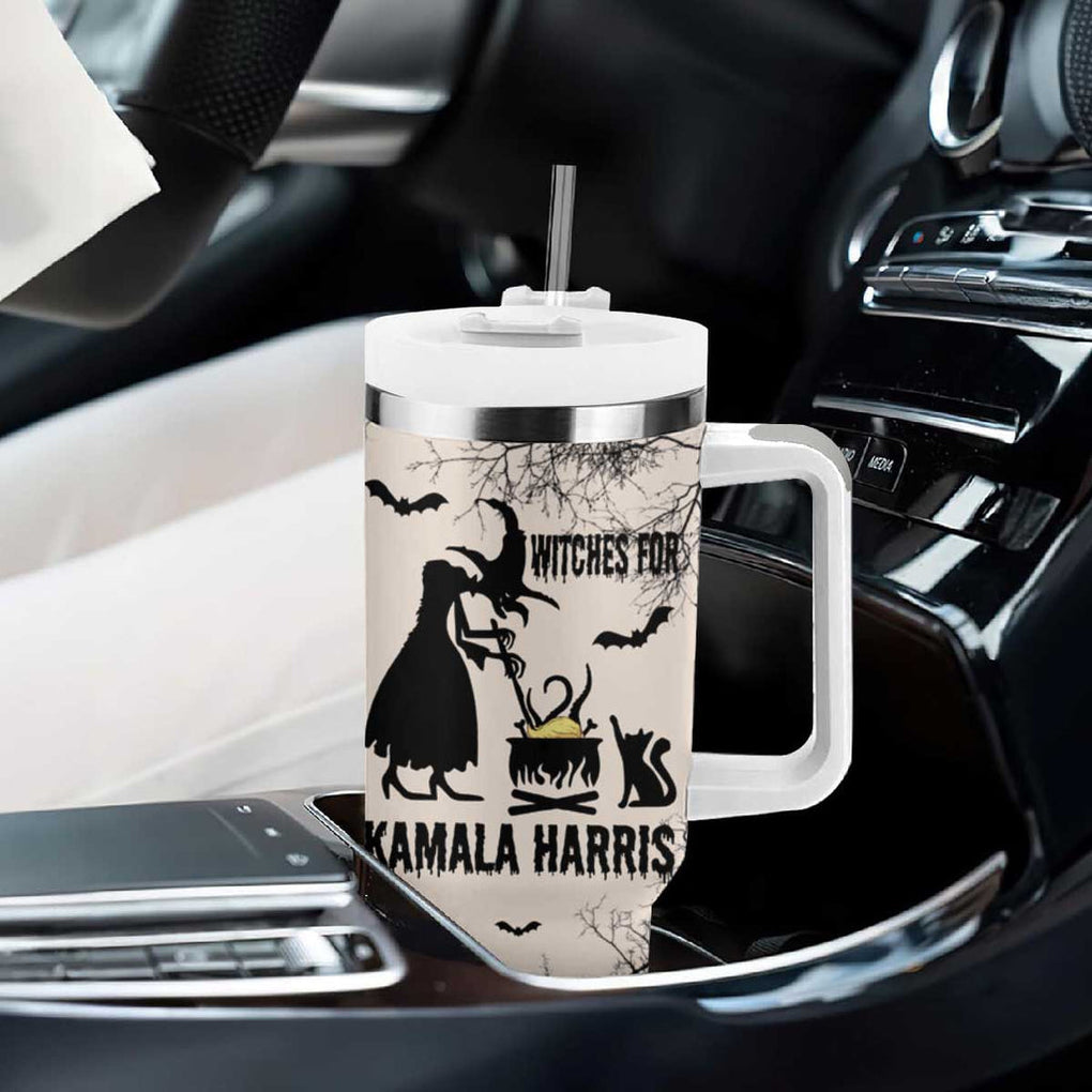 Witches for Kamala Harris 2024 Tumbler With Handle Halloween Witch 47 th President USA America Election Feminist Gothic TB10 Print Your Wear