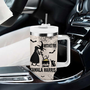 Witches for Kamala Harris 2024 Tumbler With Handle Halloween Witch 47 th President USA America Election Feminist Gothic TB10 Print Your Wear