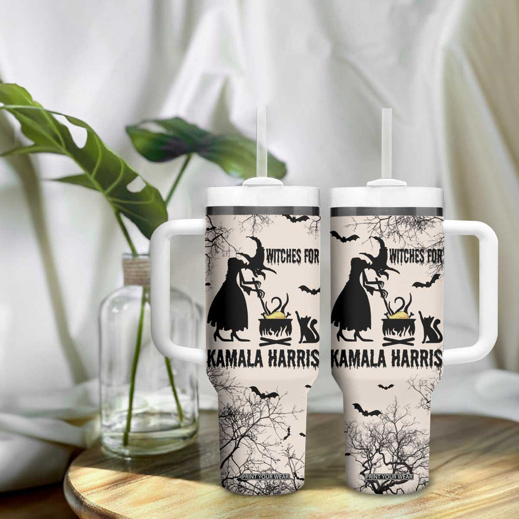 Witches for Kamala Harris 2024 Tumbler With Handle Halloween Witch 47 th President USA America Election Feminist Gothic TB10 Print Your Wear
