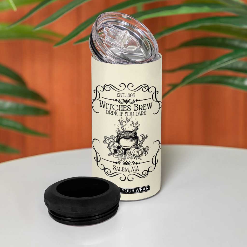 Witches Brew Coffee Co Iced Coffee Cup 4 in 1 Can Cooler Tumbler Funny Witchy Vibes Spooky Decorations TB10 Print Your Wear