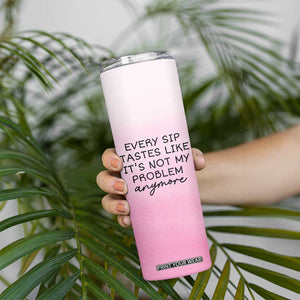 Personalized Retirement Skinny Tumbler Custom Name Officially Retired Gift For Boss Co Worker TB10 Print Your Wear